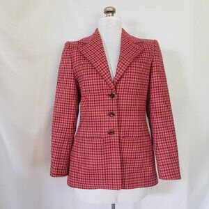 Vintage 70s YSL Plaid Blazer